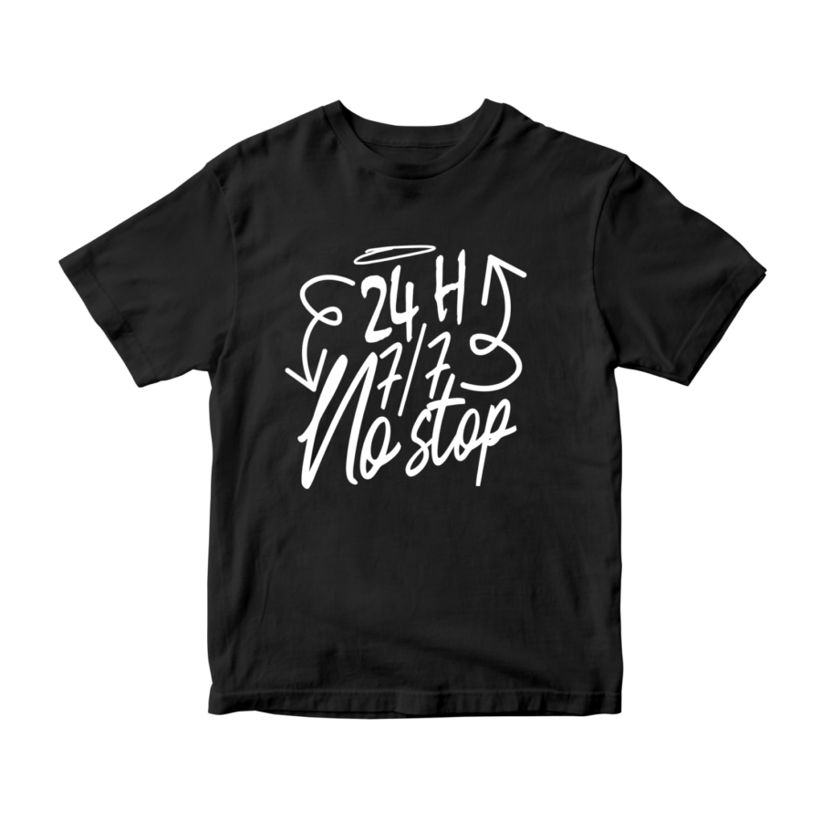 T-shirt NO STOP black